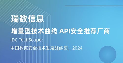 瑞數信息再度入選IDC中國數據安全技術發展路線圖，引領API安全新紀元